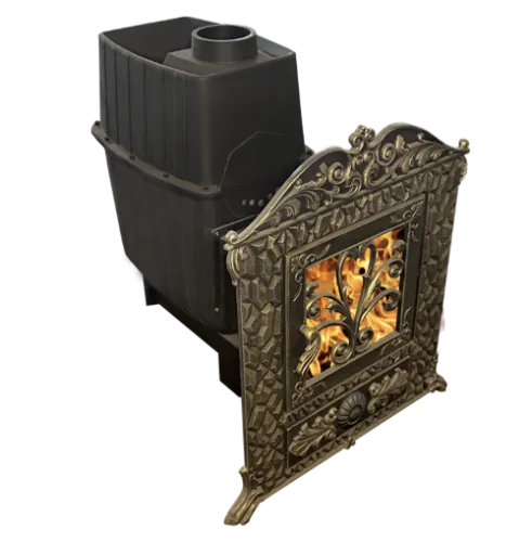 Верона Verona 50 Чугунная печь-камин ЗАКРЫТАЯ КАМЕНКА В КАМЕННОЙ ОБЛИЦОВКЕ, Березка фото 4 Верона Verona 50 Чугунная печь-камин ЗАКРЫТАЯ КАМЕНКА В КАМЕННОЙ ОБЛИЦОВКЕ, Березка фото 4