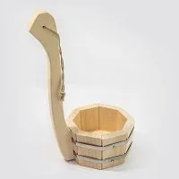 Черпак 0,6 л с вертикальной ручкой ( липа ) МЧ - 2