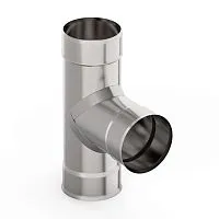 Тройник   90 гр.  180   нержавейка,   1,0 мм