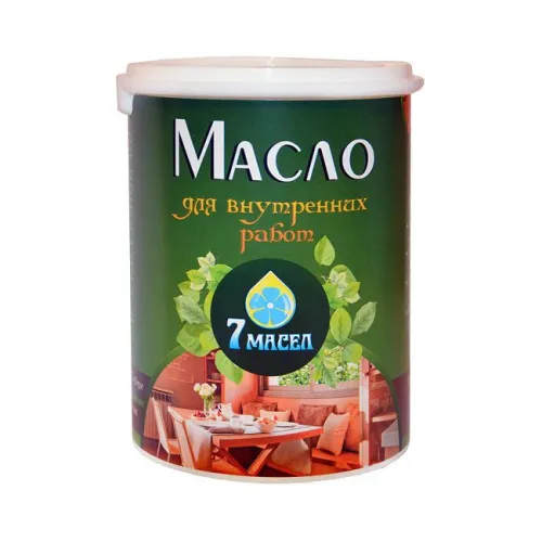 Масло для внутренних работ (стены, потолок) 0,9 л 7Масел Масло для внутренних работ (стены, потолок) 0,9 л 7Масел