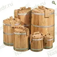 Кадка под засолку 15 литров ДУБ ( крышка + гнет )