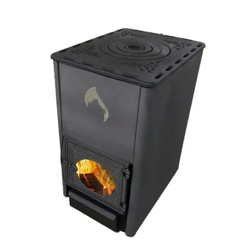 Печь отопительно - варочная " Комфорт 120 " ( ДТ - 3 Стекло круглое)