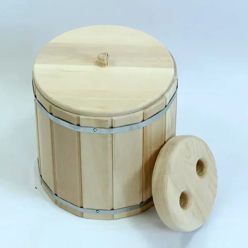 Кадка под засолку 20 литров кедр ( крышка + гнет ) под остаток фото 3