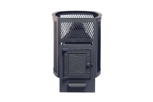 Печь банная ЧУГУННАЯ " Сибирь - 24 " ( сетка )  фото 4