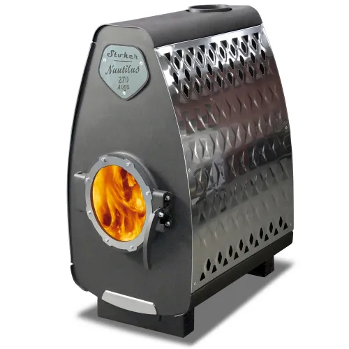 Печь отопительная длительного горения Stoker NAUTILUS 270 АКВА Ермак 