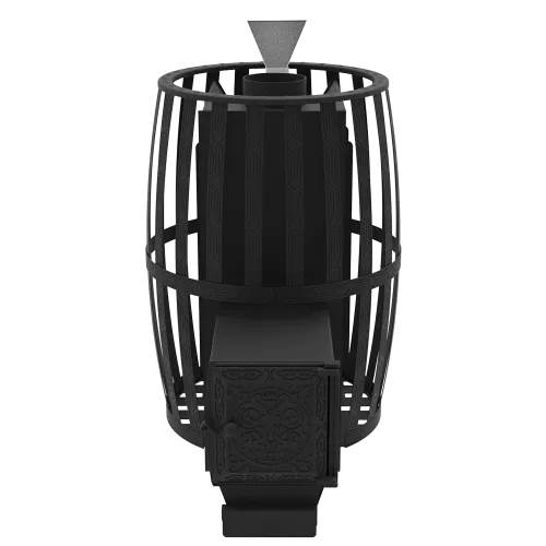 Печь банная " Витязь " 18 ДТ - 4 d 130 ( сетка ) ЗАКРЫТАЯ КАМЕНКА фото 3