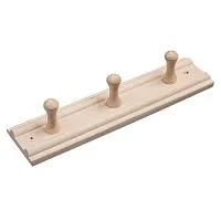 Вешалка 3 - х рожковая , липа 30х7 см " Банные штучки " / 5