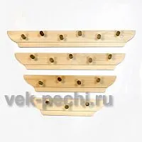 Вешалка 5 - и рожковая ( Мебель для бани )