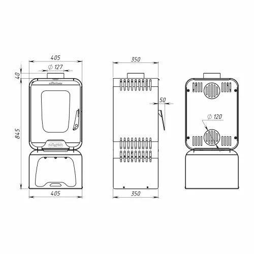 Печь - камин Stoker SOFFIT 7-T Ермак фото 2