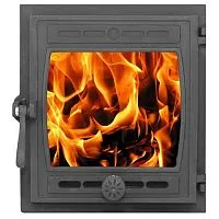 Дверь для камина ДТГ - 8С " КИЖИ " ( РУБЦОВСК ) 340*370*130 ( 290*325 ) (чугун)