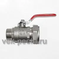 Кран шаровый рычаг 15 (100шт/уп)         Lavita P*ML (C) 15*1/2 Никель