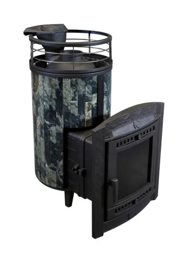 Печь банная "Атмосфера L" Жадеит ламель+сетка ПроМеталл