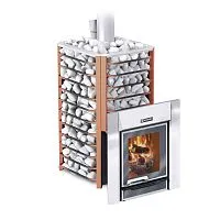 Печь банная Ермак 24 Сетка - Премиум ( чугун 10,0 мм )