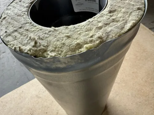 Сэндвич - труба 115  0,5 метр нерж/оц 1,0 мм УЦЕНКА -50% фото 2