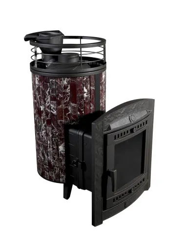 Печь банная "Атмосфера L" Россо Леванто ламель+сетка ПроМеталл Печь банная "Атмосфера L" Россо Леванто ламель+сетка ПроМеталл