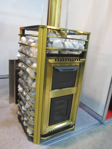 Печь банная Ермак 30 Сетка - Люкс GOLD ( нерж 5,0 мм 304 ) фото 8