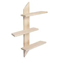 Полка 3 - х уровневая  510*500*90 ( Мебель для бани )