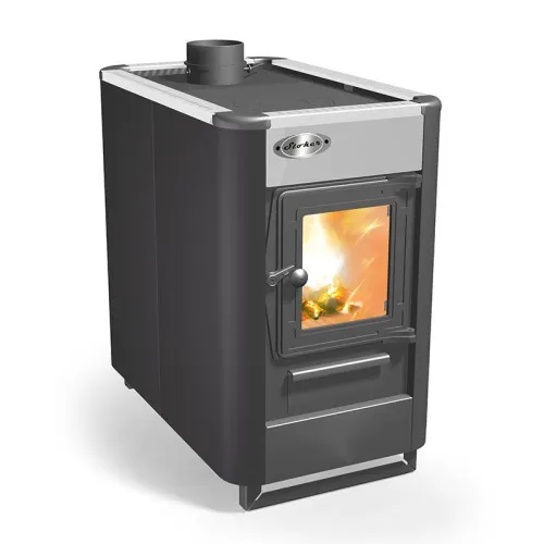 Печь отопительно - варочная Стокер Садовый камин " ОВ/ЧП/С Ермак 