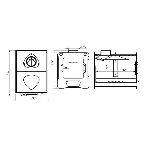 Печь банная Ермак CUBE 16 фото 4
