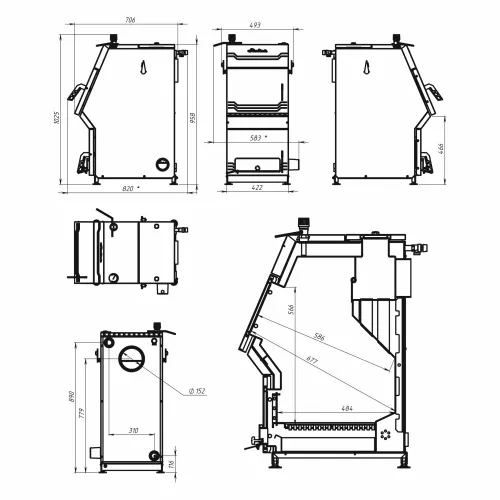 Котел отопительный Стокер Pro 25 Ермак  фото 2