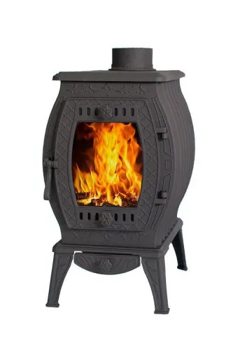 Печь отопительно - варочная чугунная " Сибирь 11 " со стеклом