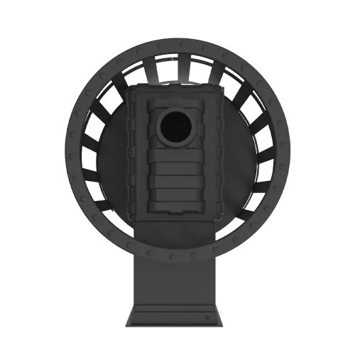 Печь банная чугунная  " Воевода " 20 Д - 2 со СТЕКЛОМ 230х270, сетка  фото 3