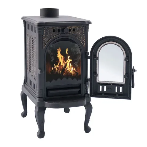 Печь отопительная чугунная " Сибирь 6 " со стеклом  фото 5