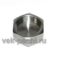 Заглушка внутрен. резьба латунь никелиров. Lavita FC 3/4 (500шт.уп.)