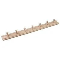 Вешалка 7 - ти рожковая , липа 70х7 см " Банные штучки " / 5