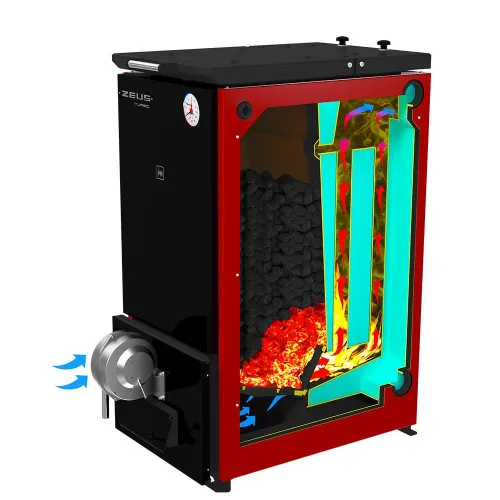 Котел отопительный ZEUS TURBO 32-40 кВт  до 400 кв.м. фото 2