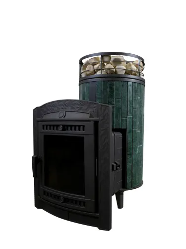 Печь банная "Атмосфера L" Верде Гватемала ламель+сетка ПроМеталл фото 8