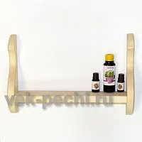 Полка под шампунь 1 ярус  ( Мебель для бани )