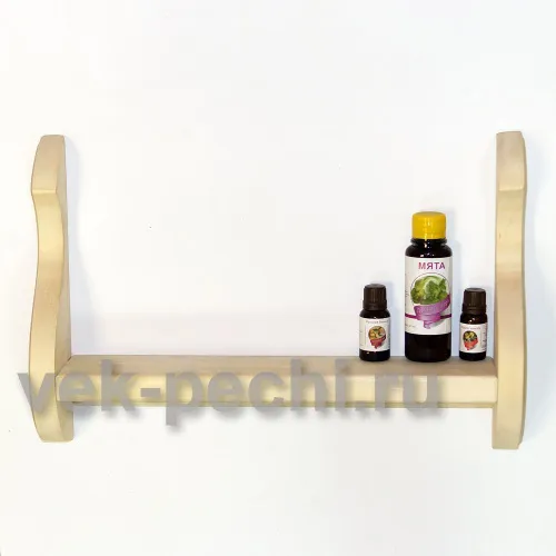 Полка под шампунь 1 ярус  ( Мебель для бани )