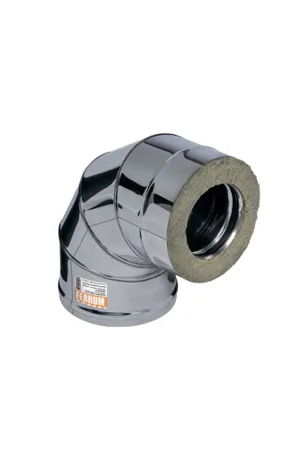 Сэндвич-колено 90° (430/0,8мм + оц.) 120х200 Феррум