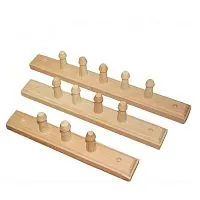 Вешалка 4 - х рожковая , осина 29,5х4 см " Hot Pot " / 6