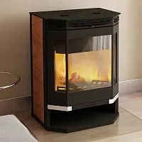 Печь - камин " Ангара 12 с плитой " (2 конфорки)