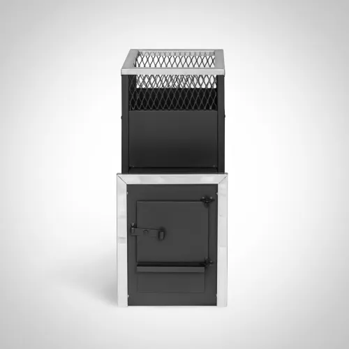 Печь банная  Радуга 10 - под навесной бак 30л пр/лев фото 5