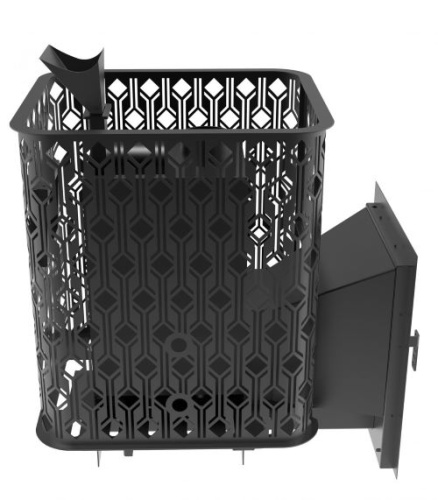 Чугунная печь для бани Verona 26, Закрытая каменка нерж. AISI 304 фото 6