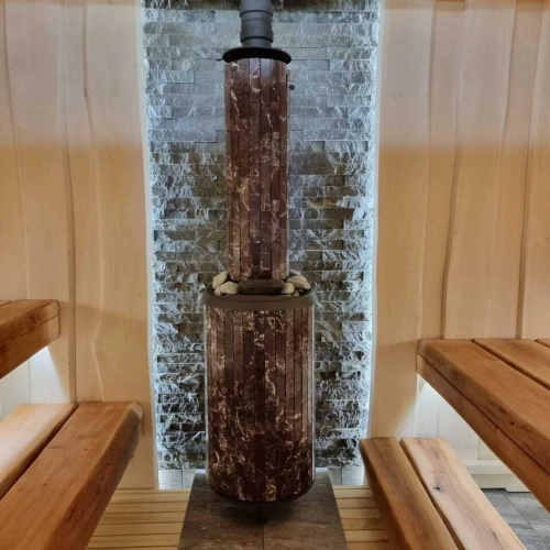 Печь банная "Атмосфера L" в ламелях "Россо Леванто" ПроМеталл фото 5 Печь банная "Атмосфера L" в ламелях "Россо Леванто" ПроМеталл фото 5