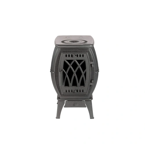 Печь чугунная отопительная с плитой "Бахта" (цв. Черный чугун) ПроМеталл фото 5