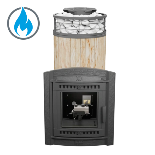 Печь банная "Атмосфера XL" Окаменевшее дерево ламель+сетка с газовой горелкой ПроМеталл Печь банная "Атмосфера XL" Окаменевшее дерево ламель+сетка с газовой горелкой ПроМеталл