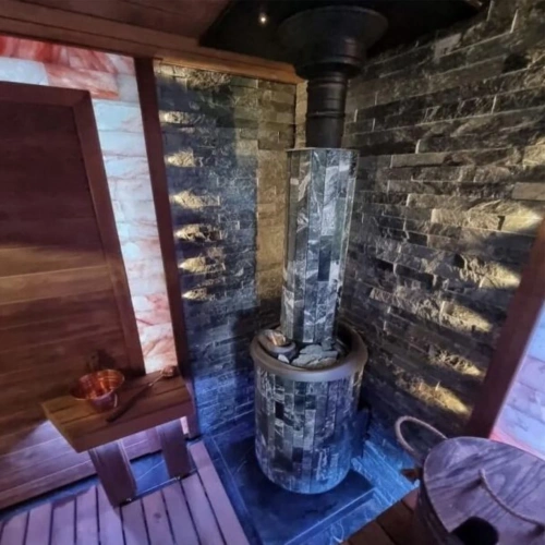 Печь банная "Атмосфера XL" в ламелях "Пироксенит" ПроМеталл фото 4 Печь банная "Атмосфера XL" в ламелях "Пироксенит" ПроМеталл фото 4