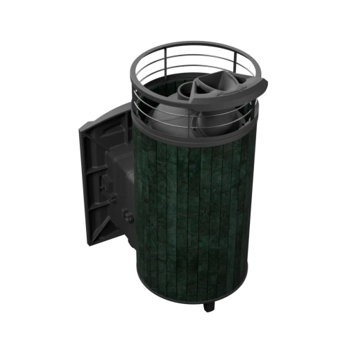 Печь банная "Атмосфера XL" Верде Гватемала ламель+сетка с газовой горелкой ПроМеталл фото 4