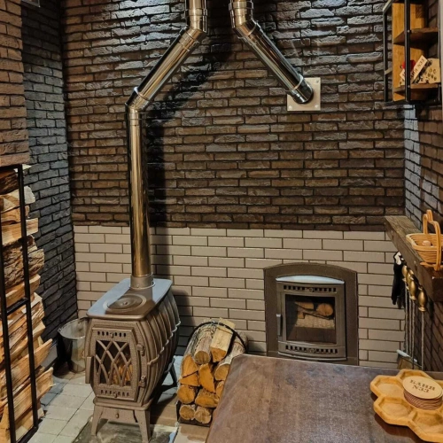 Печь чугунная отопительная с плитой "Бахта" (цв. Черный чугун) ПроМеталл фото 2