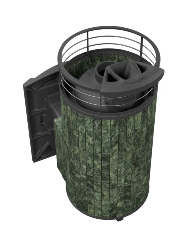 Печь банная "Атмосфера XL" Змеевик ламель+сетка С ТОННЕЛЕМ ПроМеталл фото 4