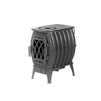 Печь чугунная отопительная с плитой "Бахта" (цв. Серый чугун) ПроМеталл