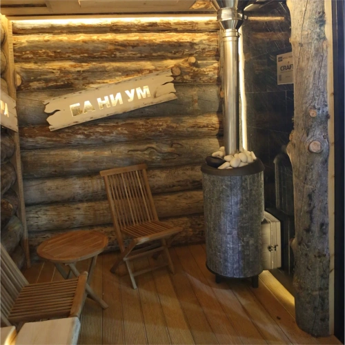 Печь банная "Атмосфера L" в ламелях "Талькохлорит" ПроМеталл фото 4