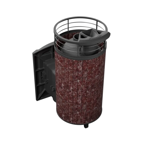 Печь банная "Атмосфера XL" Россо Леванто ламель+сетка с газовой горелкой ПроМеталл фото 4 Печь банная "Атмосфера XL" Россо Леванто ламель+сетка с газовой горелкой ПроМеталл фото 4