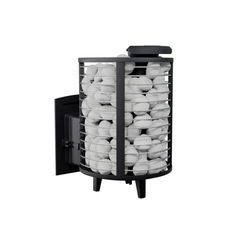 Печь чугунная банная "Атмосфера М" сетка-ПРУТОК нержавейка ПроМеталл фото 6