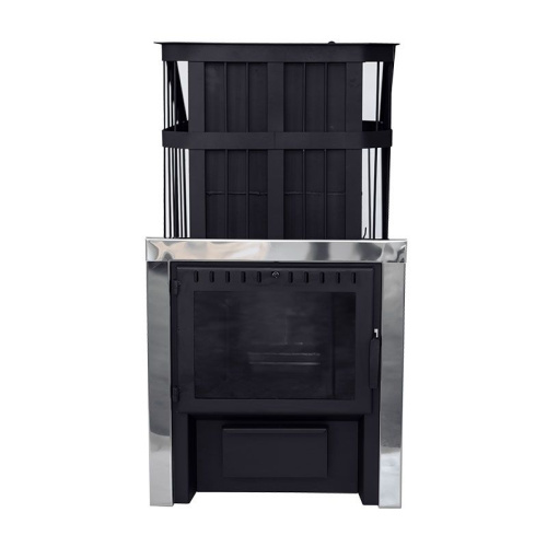 Печь банная Сибирь 20 сетка, со СТЕКЛОМ, Закрытая каменка, сталь 6 мм фото 2